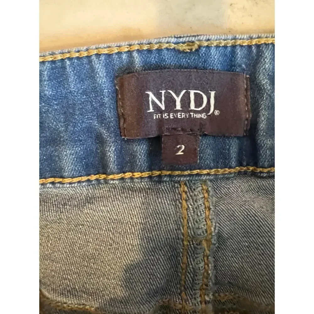 NYDJ Briella Bermuda Denim Jean Shorts 2